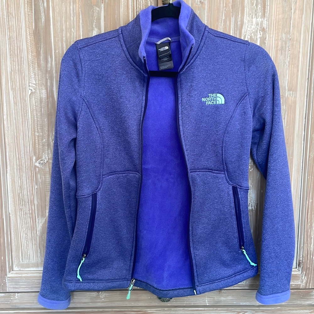 The North Face Fleece Jacket, Purple & Teal, Women’s XS